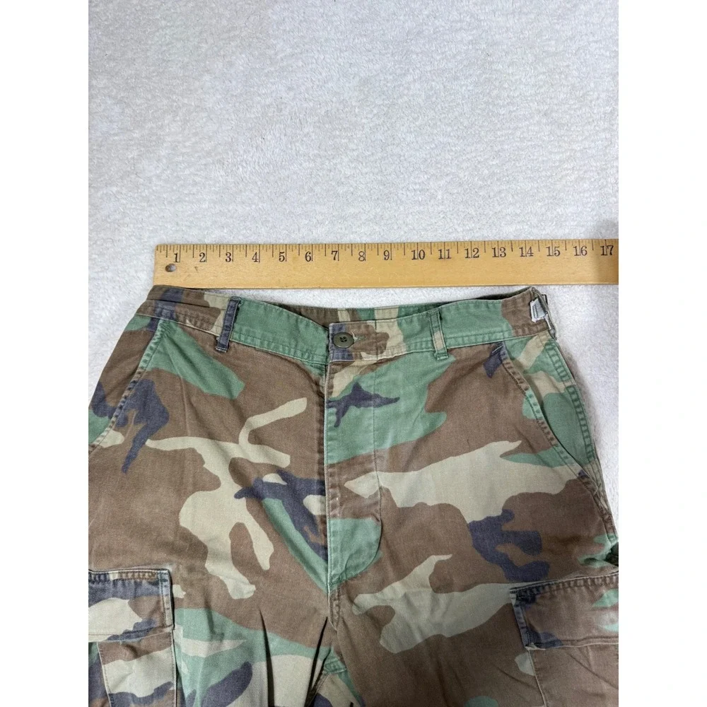 Military Cargo Pants Mens 30x31 Camo vtg Woodland Tactical Utility BDU Trousers